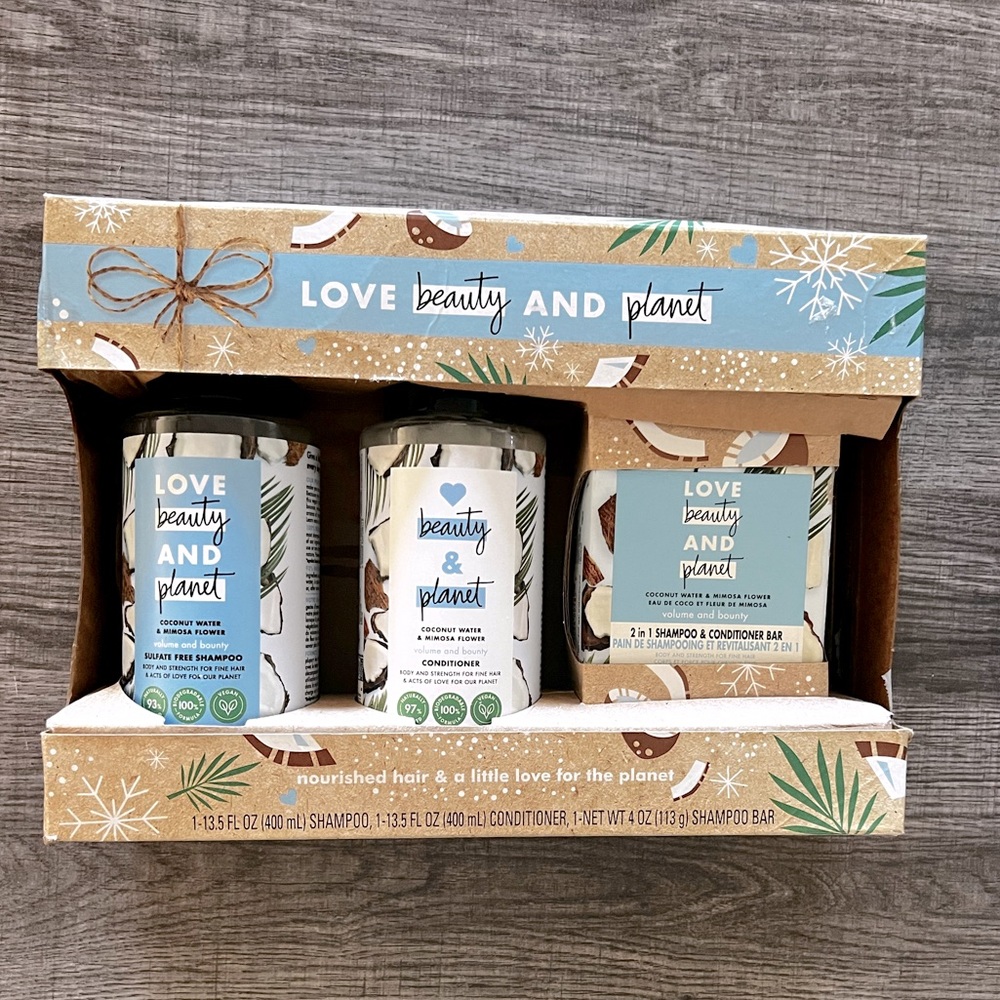 Love Beauty And Planet 3 Piece Gift Set, Coconut Water & Mimosa Flower
